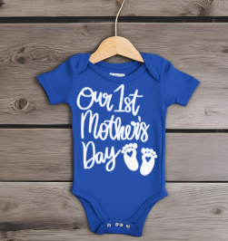 1st Mothers Day Baby Onesie