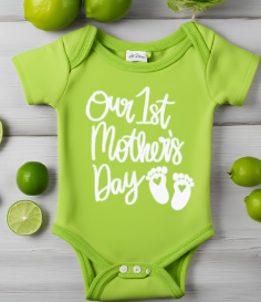1st Mothers Day Baby Onesie