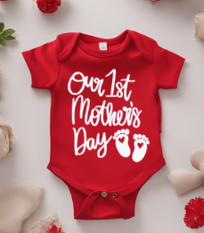 1st Mothers Day Baby Onesie