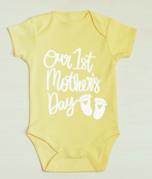 1st Mothers Day Baby Onesie