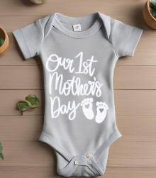 1st Mothers Day Baby Onesie