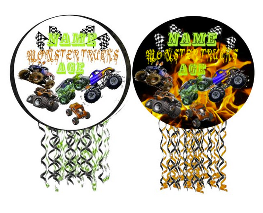 Monster Truck Dirt Bike Pinatas