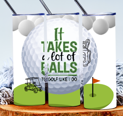 GOLF BALLS TUMBLER