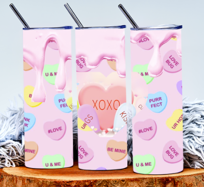 CANDY HEARTS TUMBLER