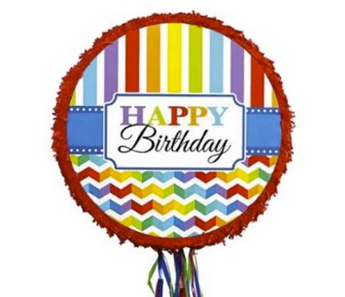 Multi Color Happy Birthday Pinata
